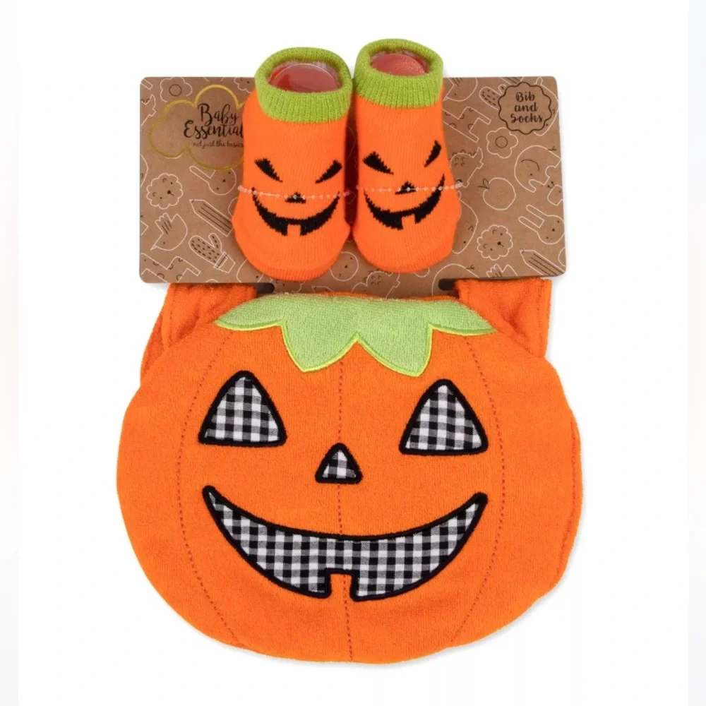 Halloween Bib and Socks Set